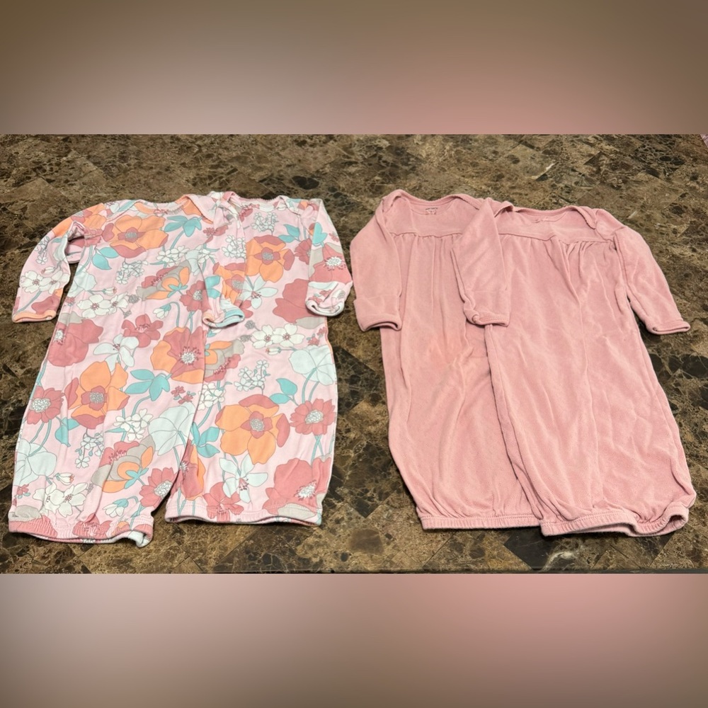 3 month gown sleepers